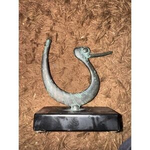 1960's MCM Bronze Etruscan Art Sculpture Francesco Simoncini Italy Granite  Base